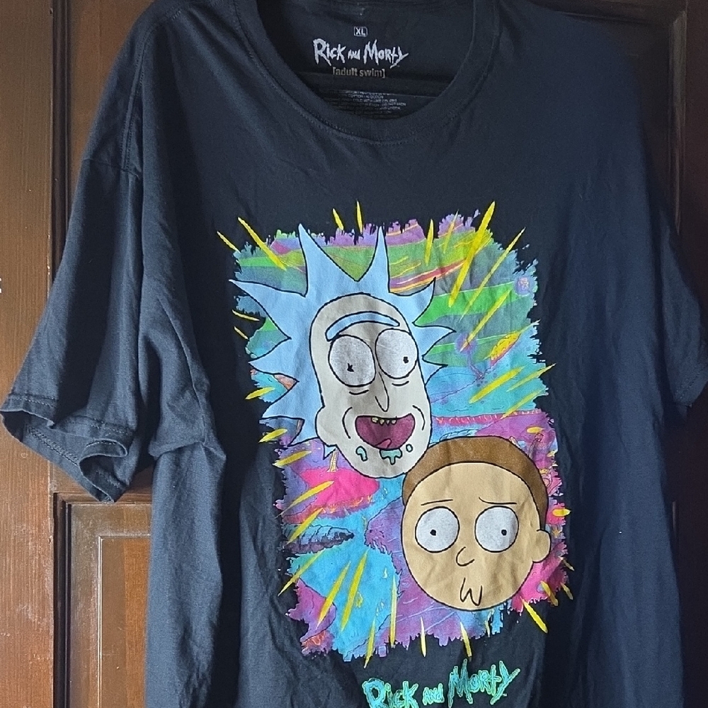Rick and Morty Black Graphic T-Shirt